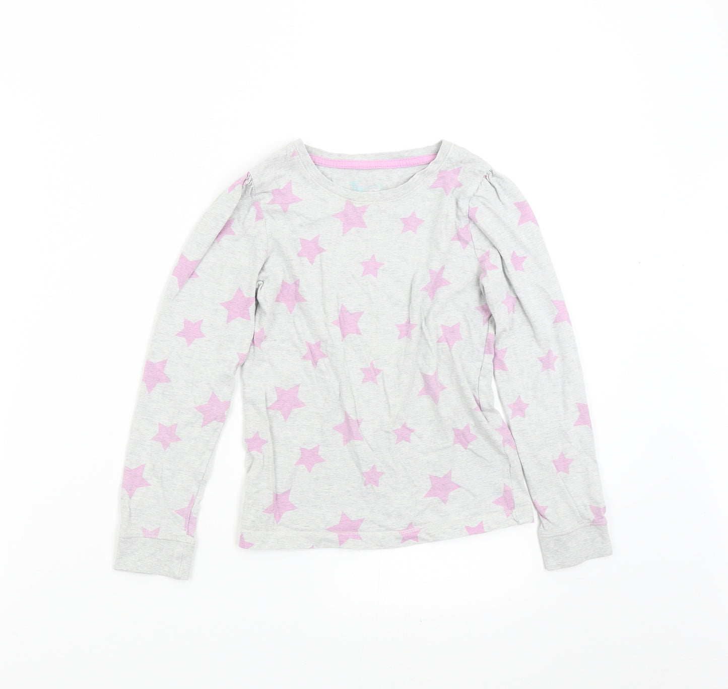 TU Girls Grey Geometric   Pyjama Top Size 8-9 Years  - Stars