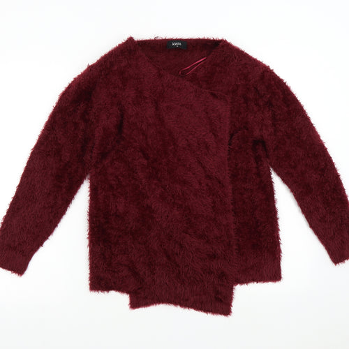 Klass Womens Red   Cardigan Jumper Size M