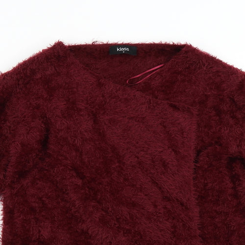 Klass Womens Red   Cardigan Jumper Size M