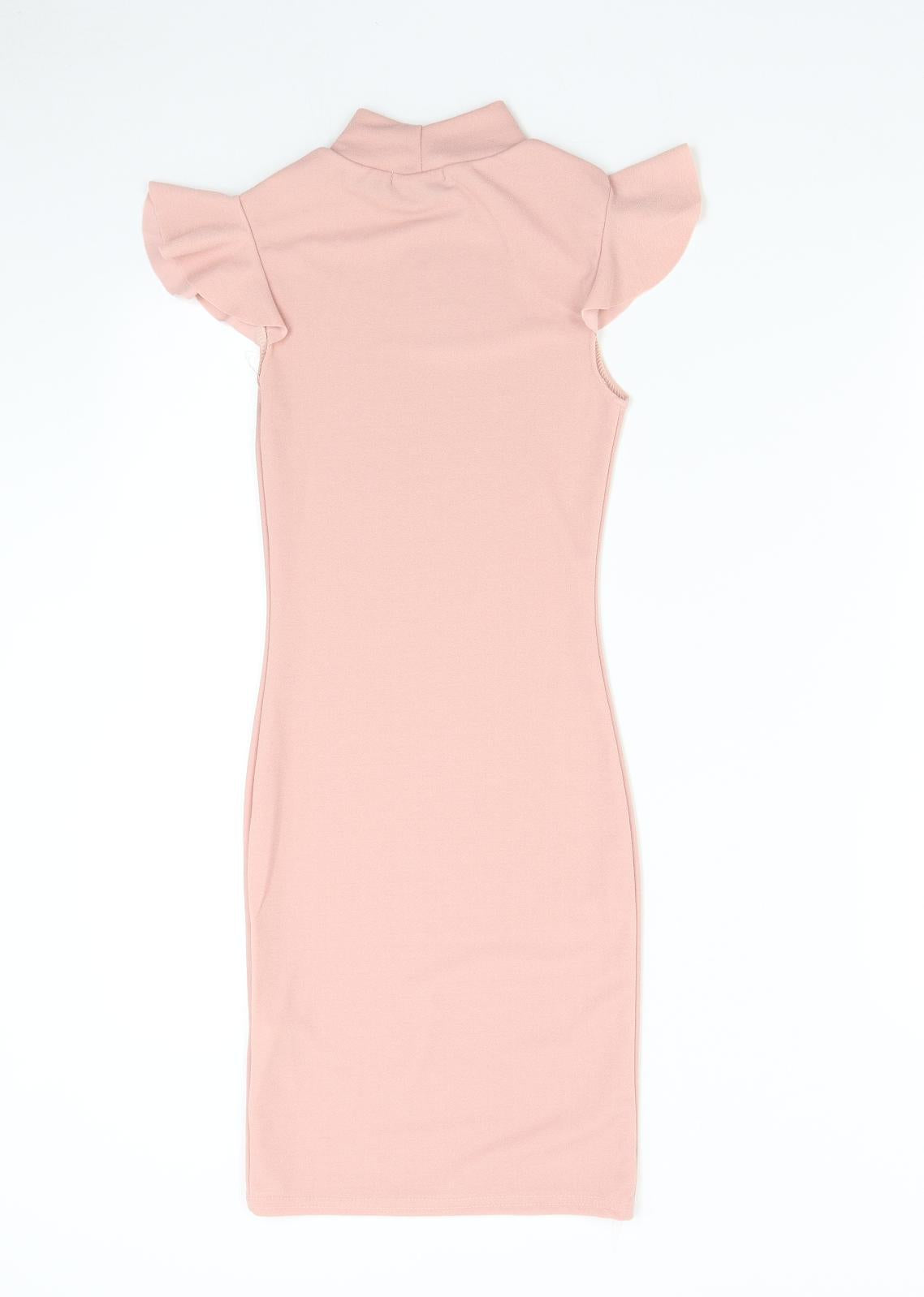 Pretty Little Thing Womens Pink   Bodycon  Size 4