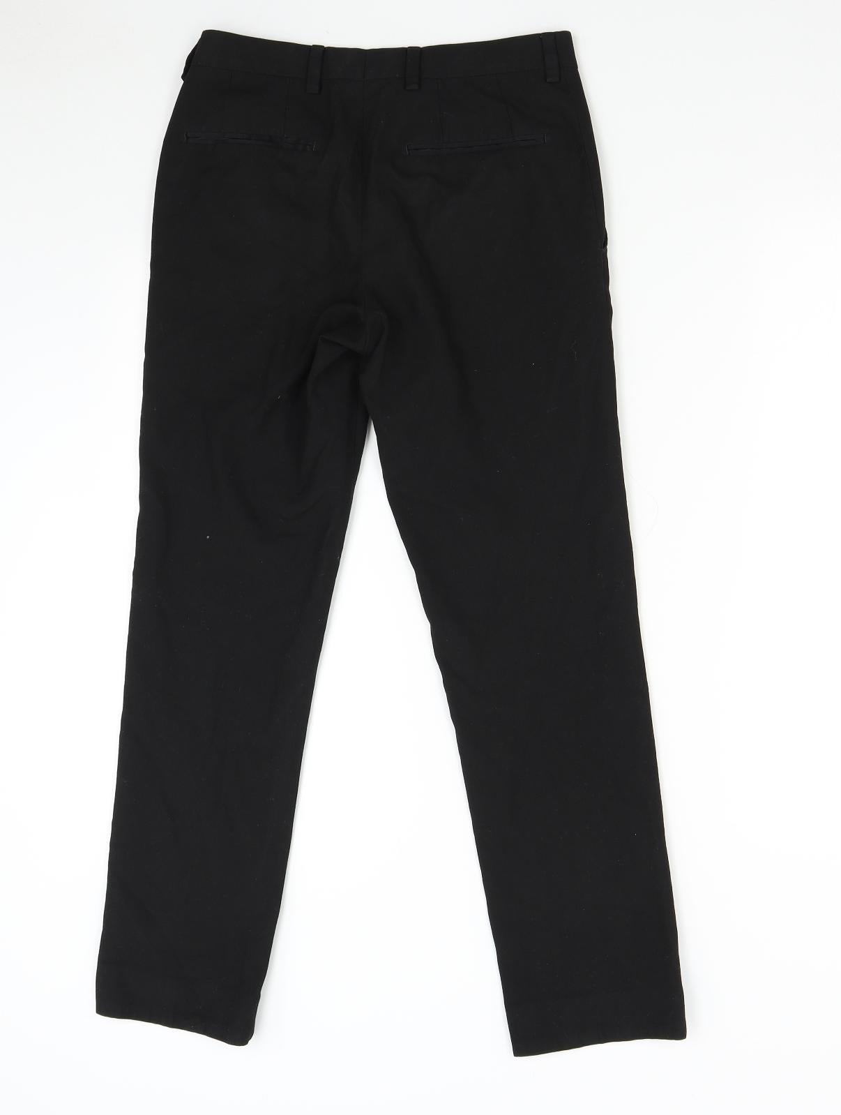 NEXT Mens Black   Trousers  Size 28 L29 in