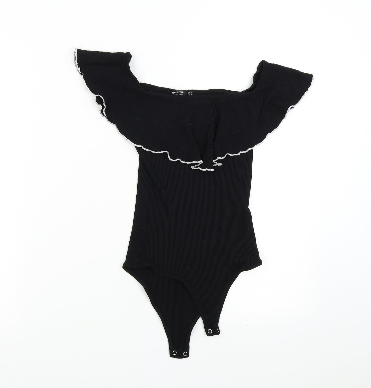 Bershka Womens Black   Bodysuit One-Piece Size S
