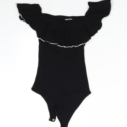 Bershka Womens Black   Bodysuit One-Piece Size S