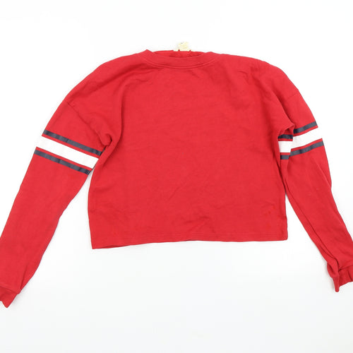 H&M Girls Red   Pullover Sweatshirt Size 13 Years