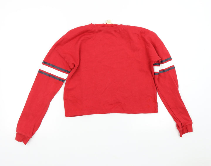H&M Girls Red   Pullover Sweatshirt Size 13 Years