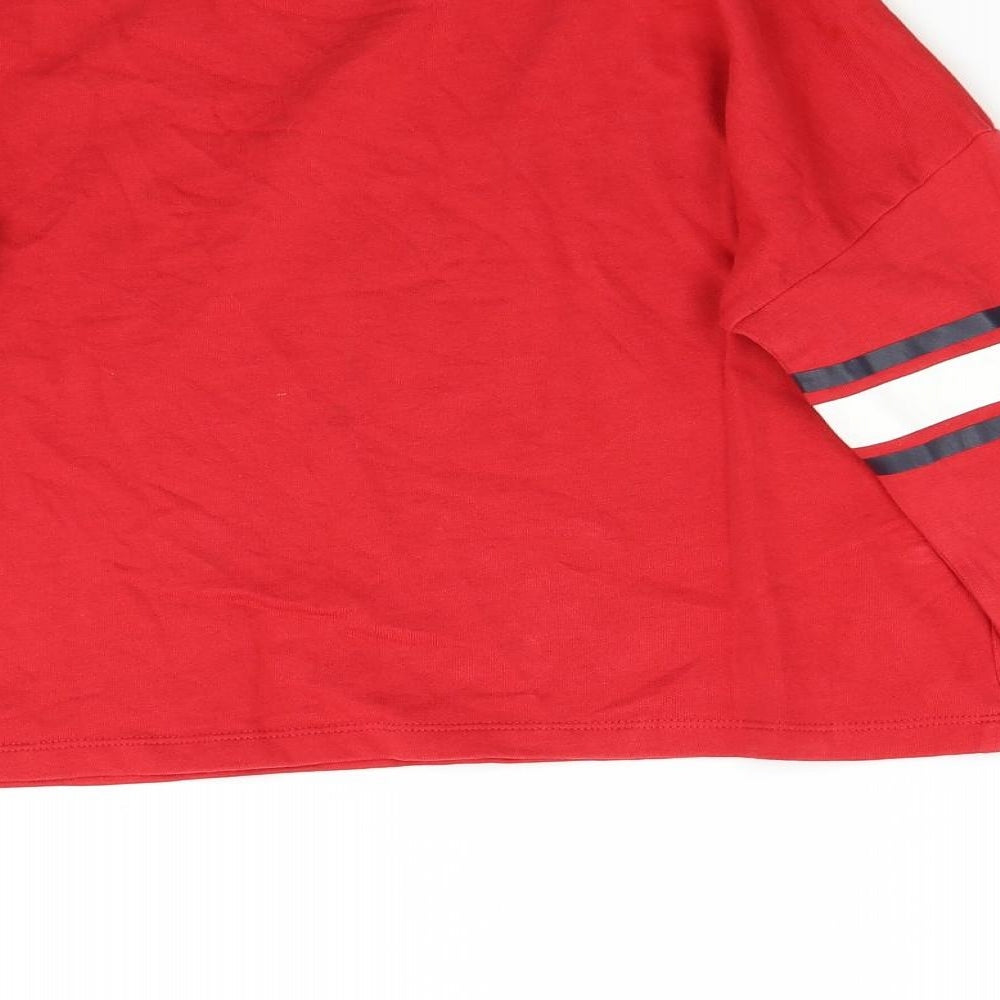 H&M Girls Red   Pullover Sweatshirt Size 13 Years