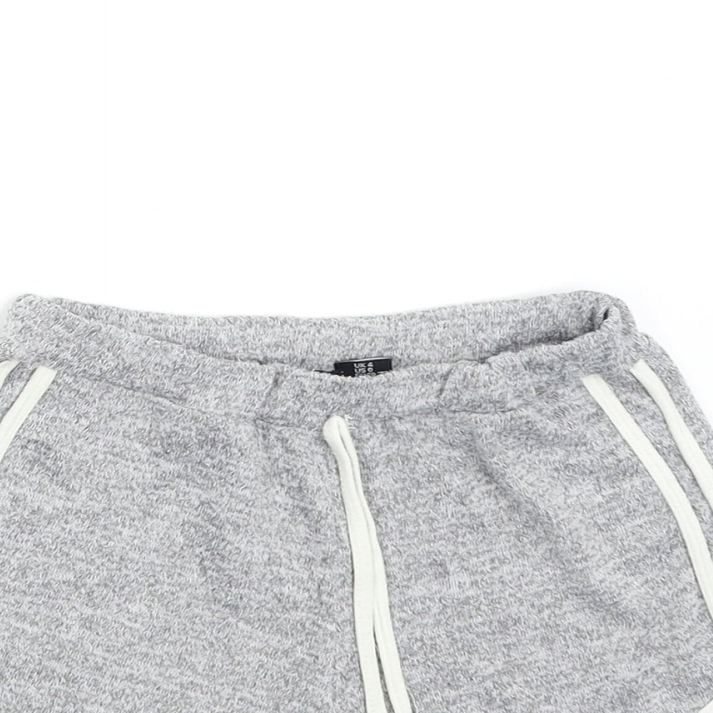 Boohoo Womens Grey   Hot Pants Shorts Size 4