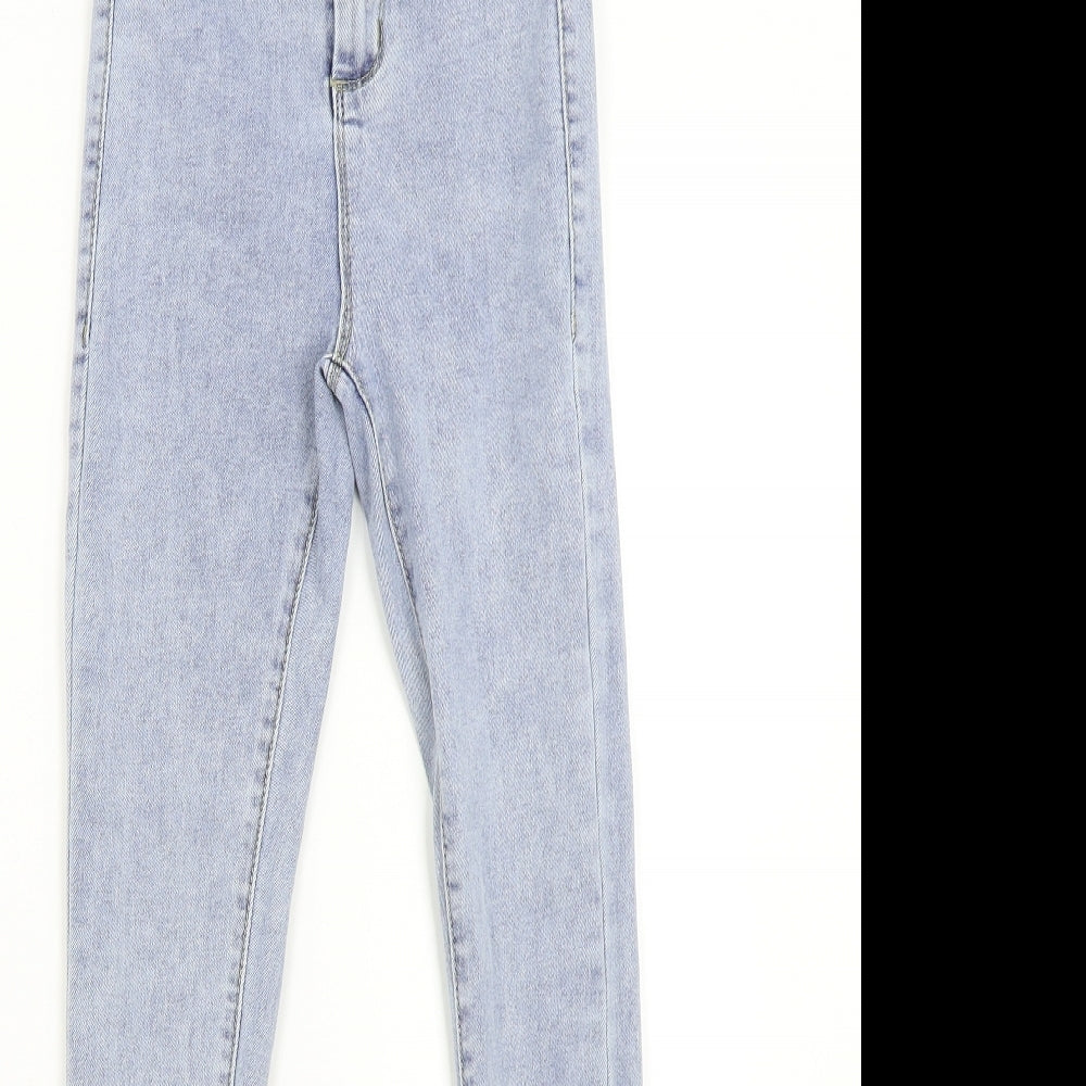 Pretty Little Thing Womens Blue  Denim Skinny Jeans Size 4 L27 in