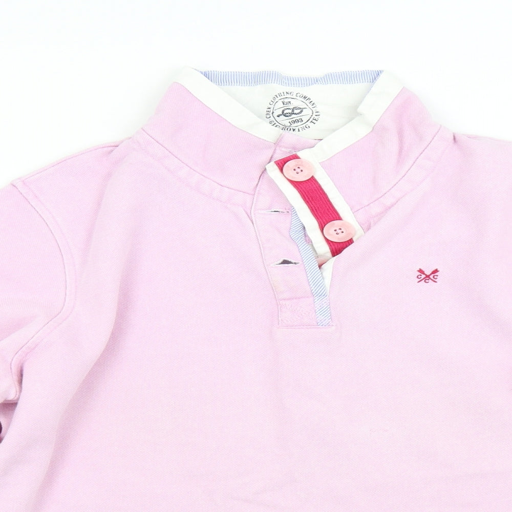 Crew Clothing Womens Pink   Henley Sweatshirt Size 16