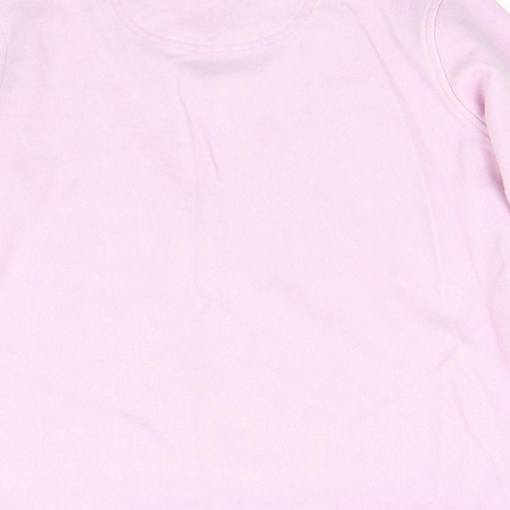 Crew Clothing Womens Pink   Henley Sweatshirt Size 16
