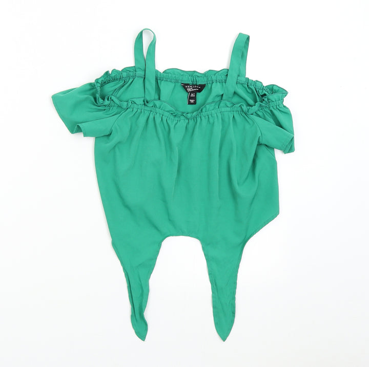 New Look Girls Green   Cropped Tank Size 11 Years