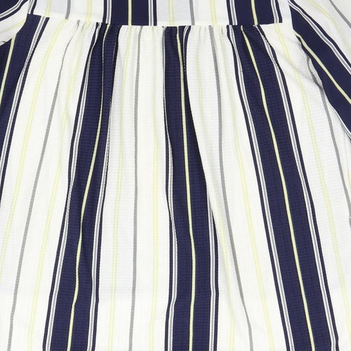 NEXT Womens Multicoloured Striped  Tunic Blouse Size 10