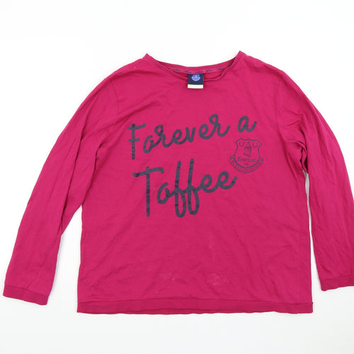 Everton Womens Pink   Basic T-Shirt Size 12  - Everton Forever a Toffee