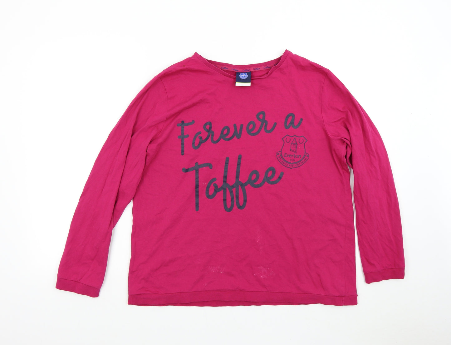 Everton Womens Pink   Basic T-Shirt Size 12  - Everton Forever a Toffee