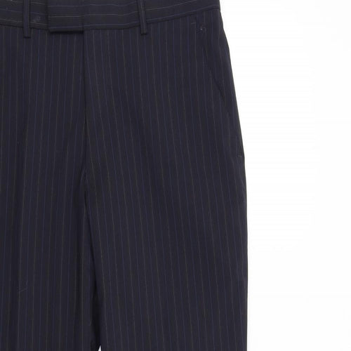 Karl Jackson Womens Blue Striped  Trousers  Size 32 L26 in - Short
