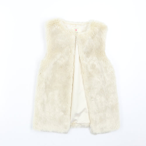 Primark Girls Beige   Gilet Waistcoat Size 9-10 Years