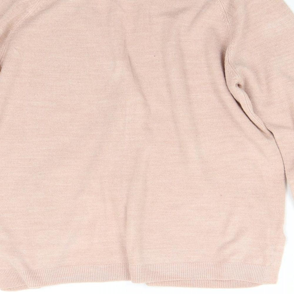 Primark Womens Pink  Knit Cardigan Jumper Size 12