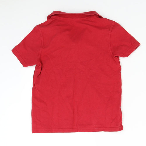George Boys Red   Basic Polo Size 7-8 Years