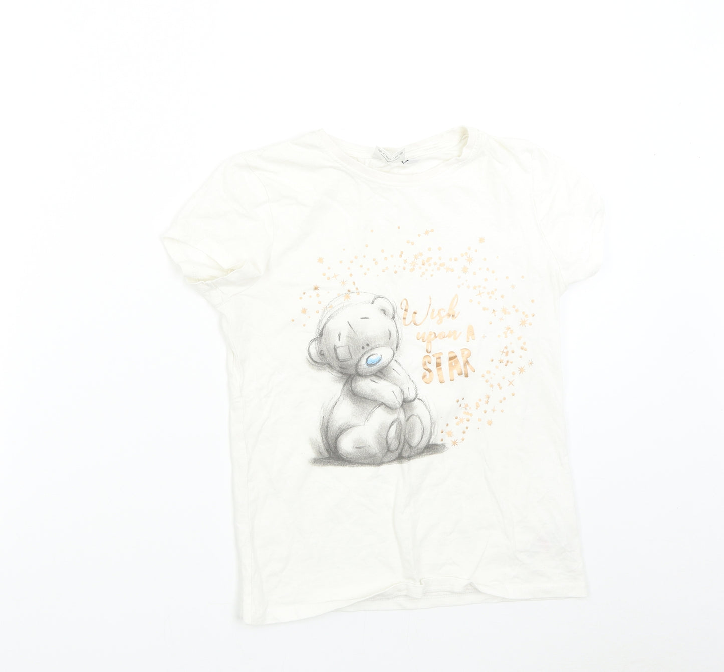 Me to You Girls White Solid   Pyjama Top Size 10-11 Years