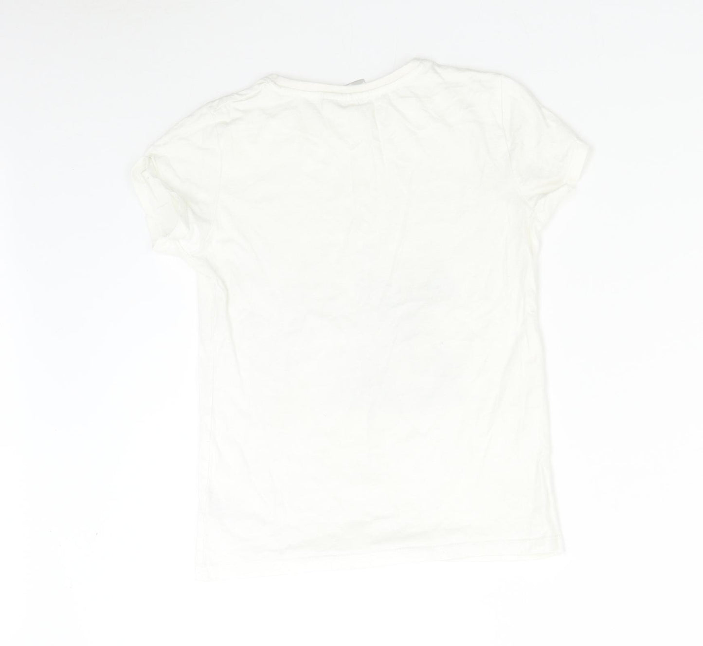 Me to You Girls White Solid   Pyjama Top Size 10-11 Years