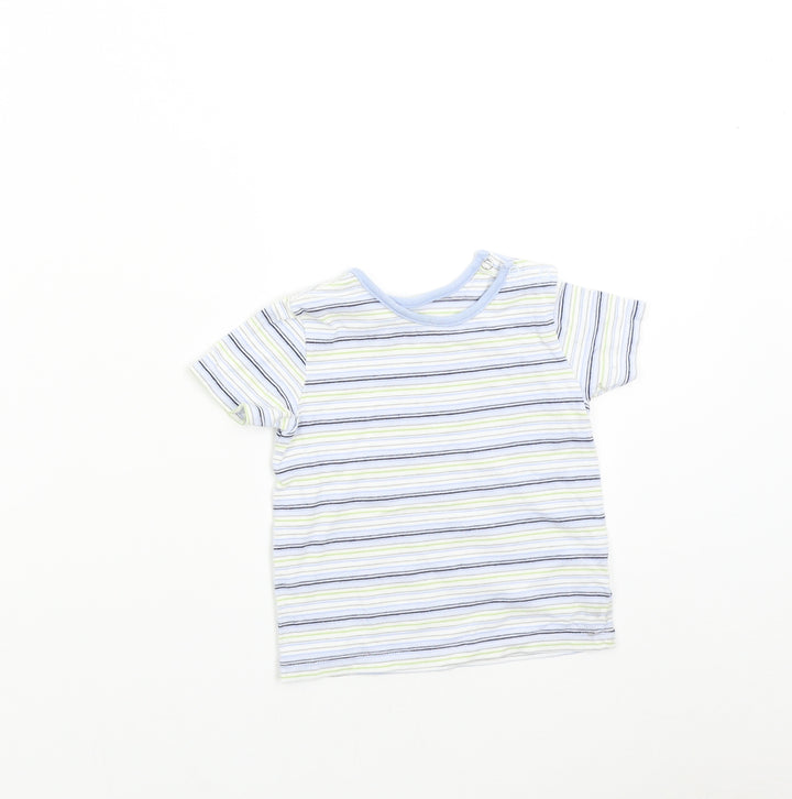 Matalan Boys Multicoloured Striped  Basic T-Shirt Size 9-10 Years