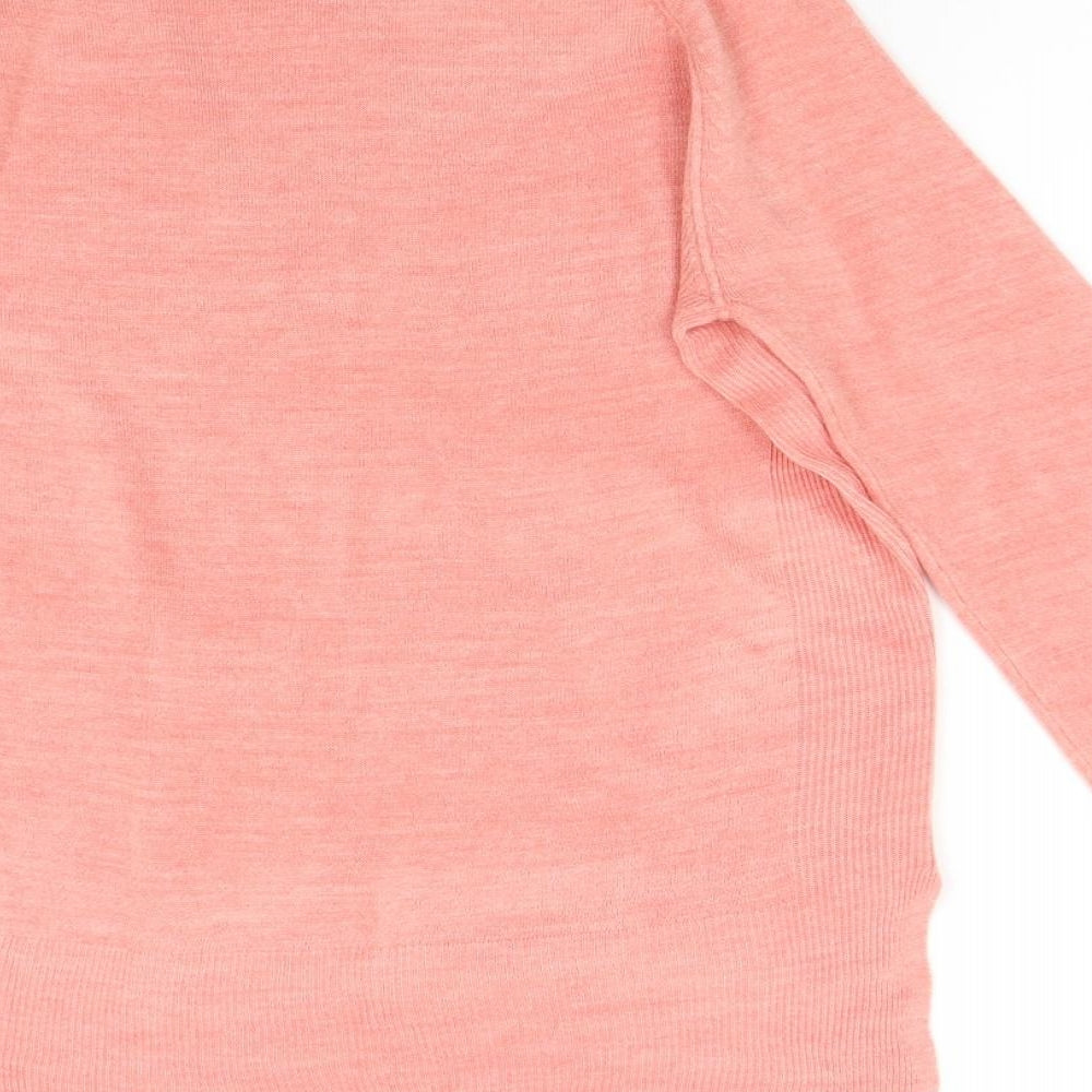 Primark Womens Pink  Knit Pullover Jumper Size 12