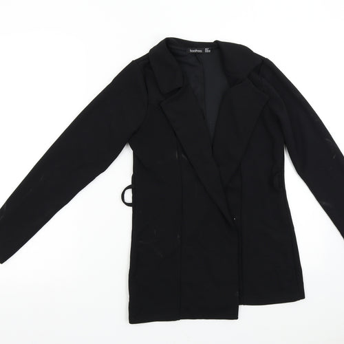 Boohoo Womens Black   Jacket Blazer Size 10