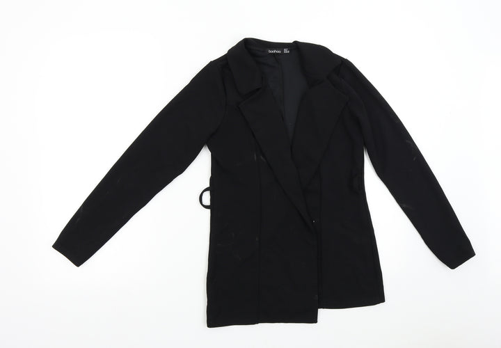 Boohoo Womens Black Jacket Blazer Size 10