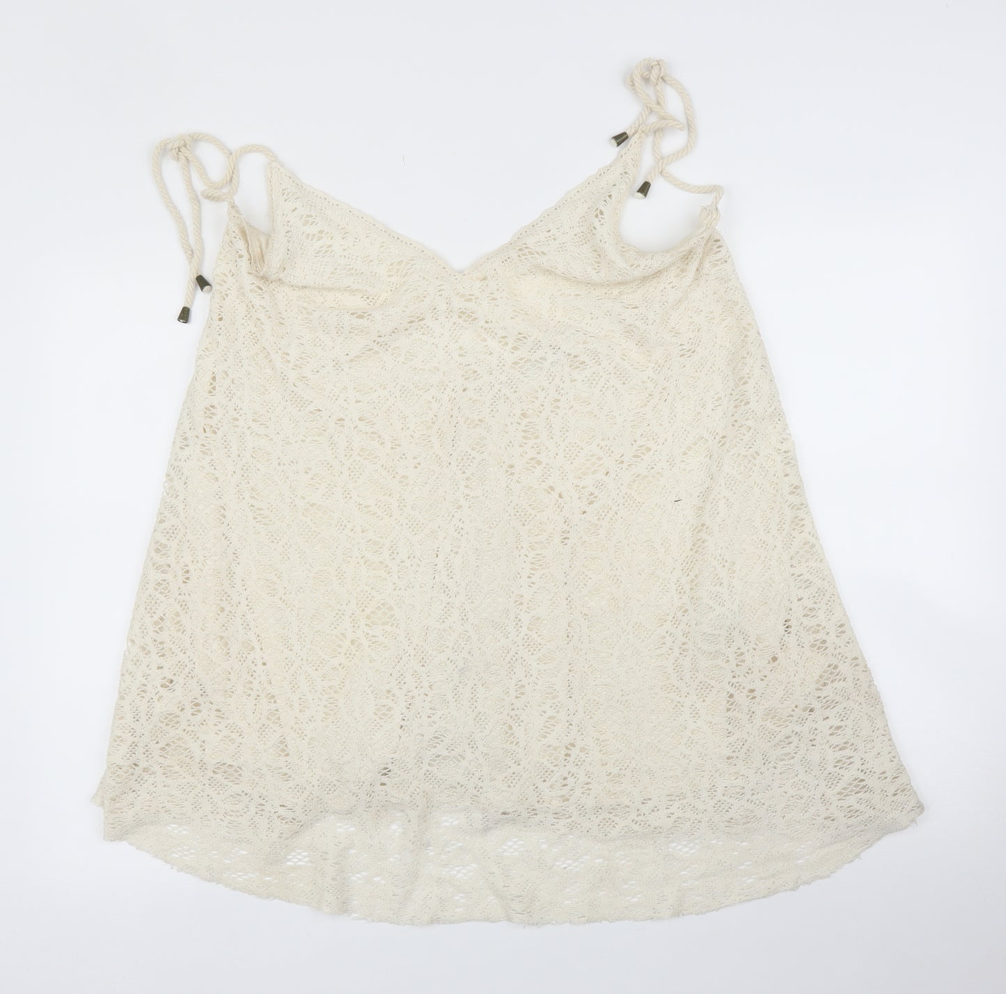 Pull&Bear Womens Ivory   Camisole Blouse Size L