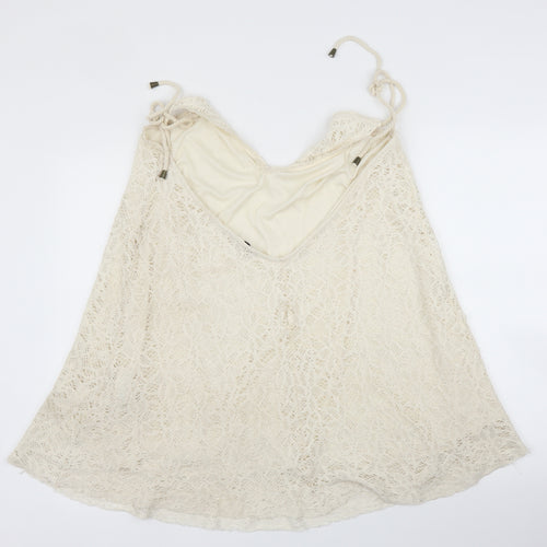 Pull&Bear Womens Ivory   Camisole Blouse Size L
