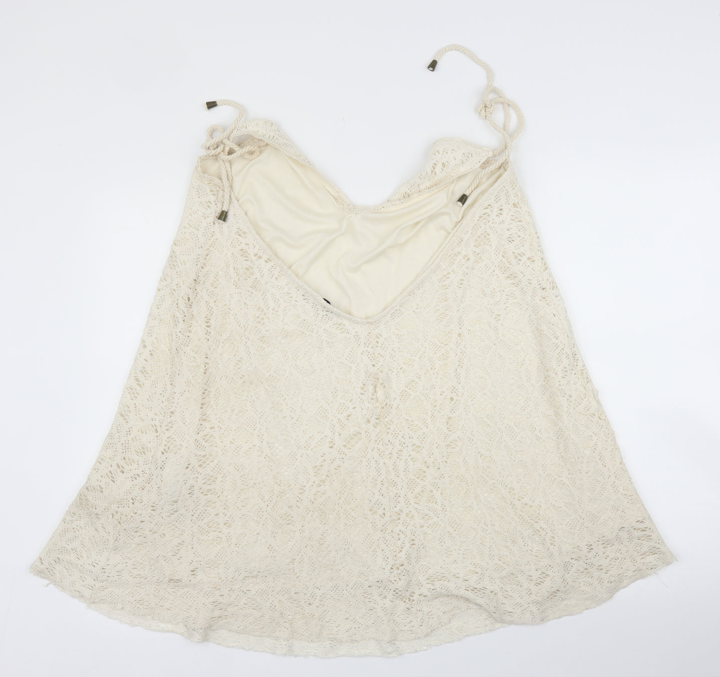 Pull&Bear Womens Ivory   Camisole Blouse Size L