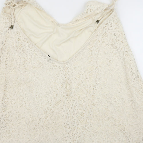 Pull&Bear Womens Ivory   Camisole Blouse Size L
