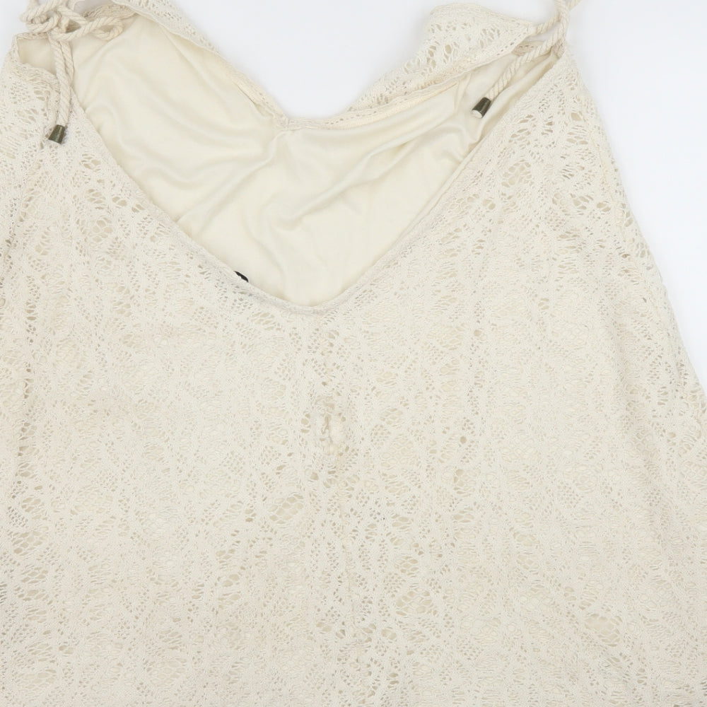 Pull&Bear Womens Ivory   Camisole Blouse Size L