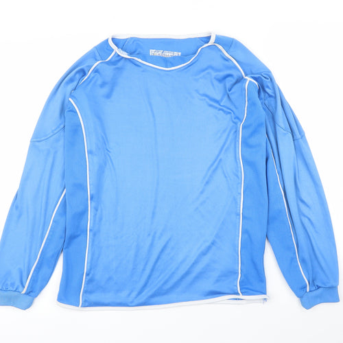 Edallion Boys Blue   Basic T-Shirt Size 13-14 Years  - Football