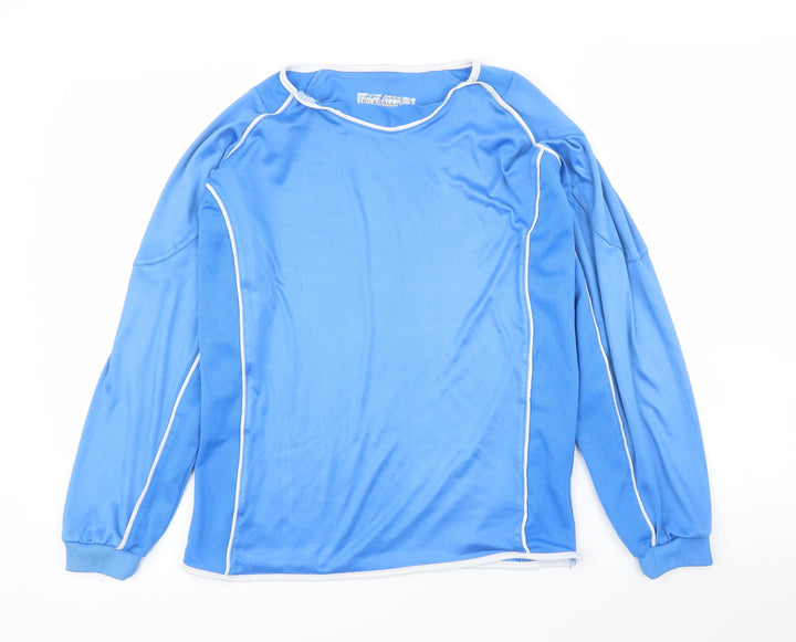 Edallion Boys Blue   Basic T-Shirt Size 13-14 Years  - Football