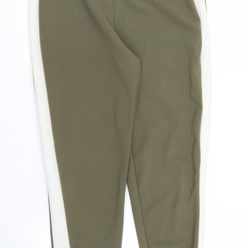PRETTYLITTLETHING Womens Green   Sweatpants Trousers Size 8 L27 in