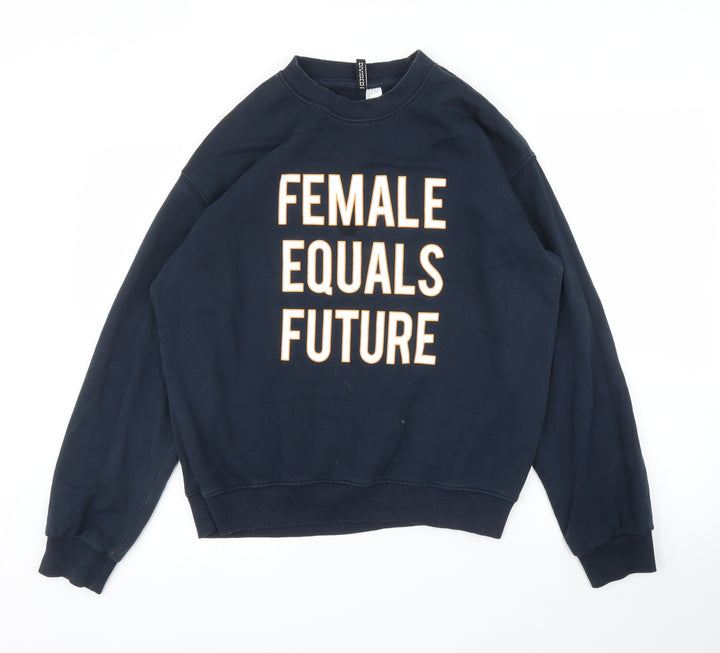 H&M Womens Blue   Pullover Jumper Size M
