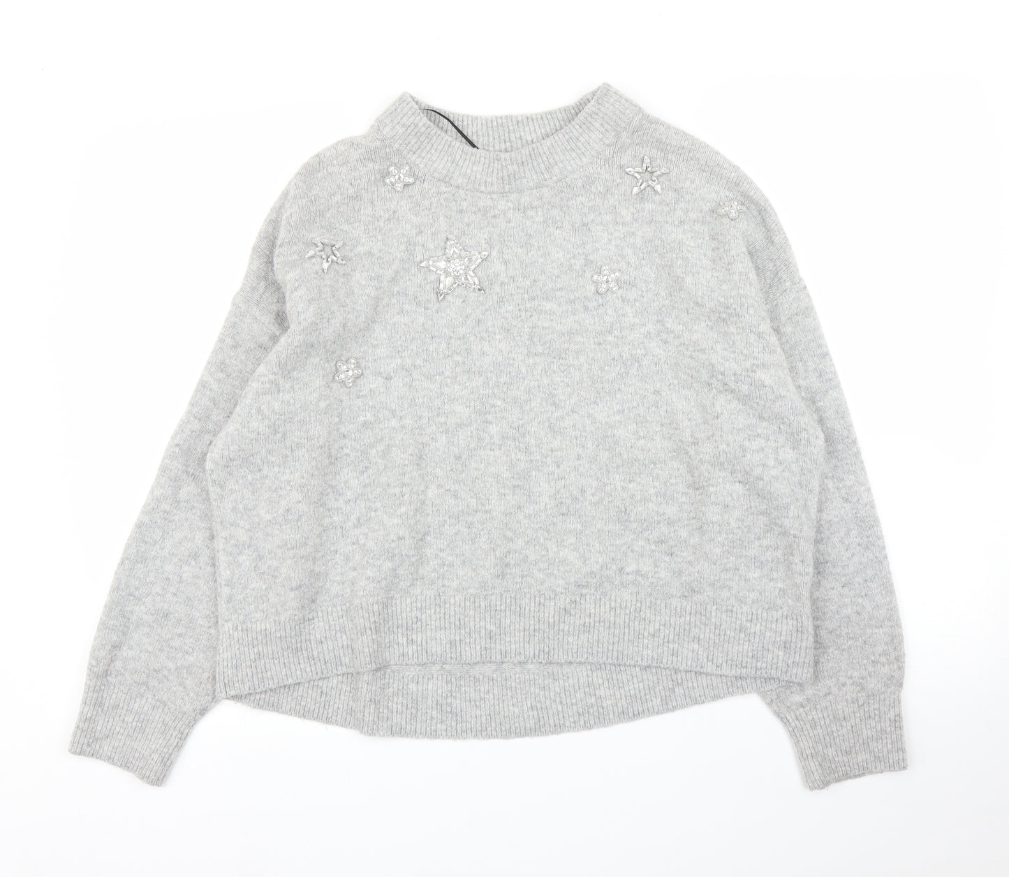 H&M Womens Grey   Pullover Jumper Size M