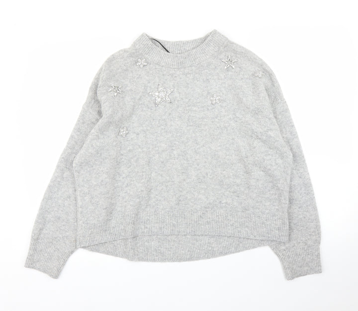 H&M Womens Grey   Pullover Jumper Size M