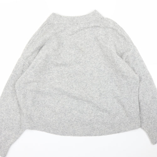 H&M Womens Grey   Pullover Jumper Size M