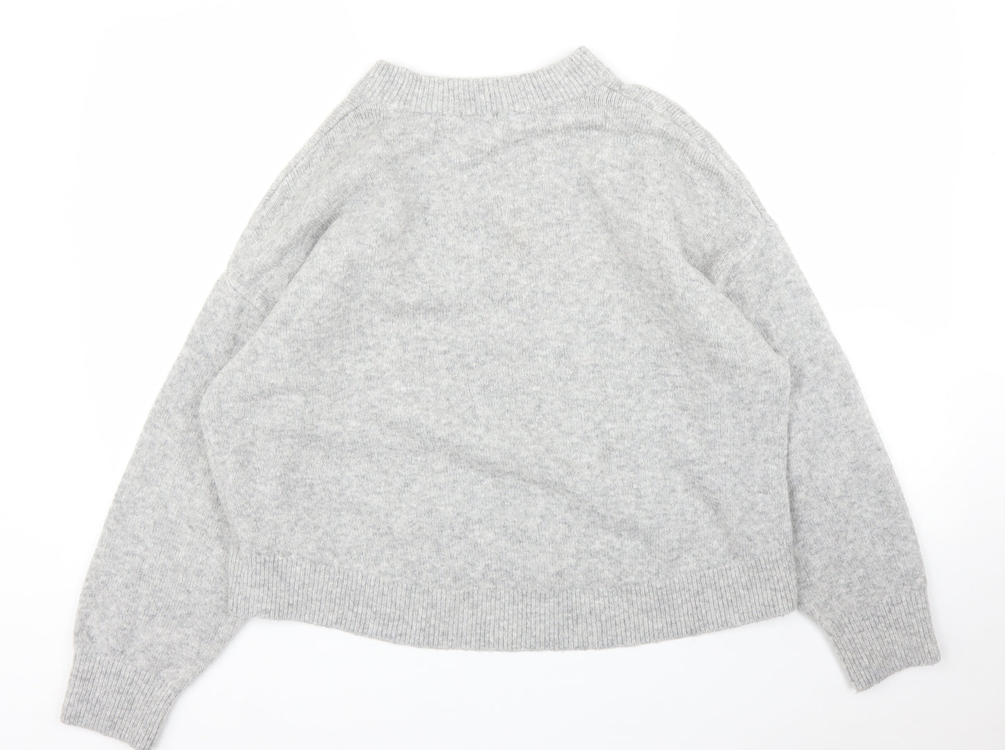 H&M Womens Grey   Pullover Jumper Size M