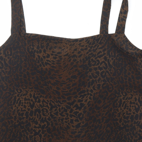 Roman Womens Beige Animal Print  Camisole Blouse Size 20  - Leopard print