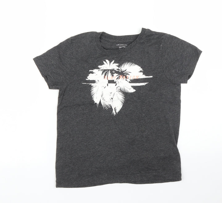 Primark Boys Grey   Basic T-Shirt Size 5 Years