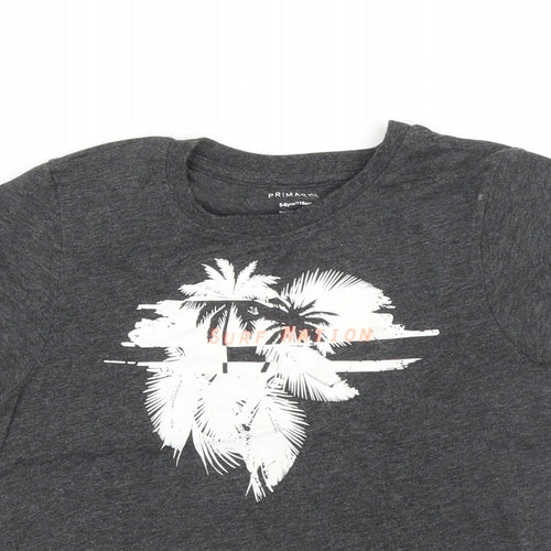 Primark Boys Grey   Basic T-Shirt Size 5 Years