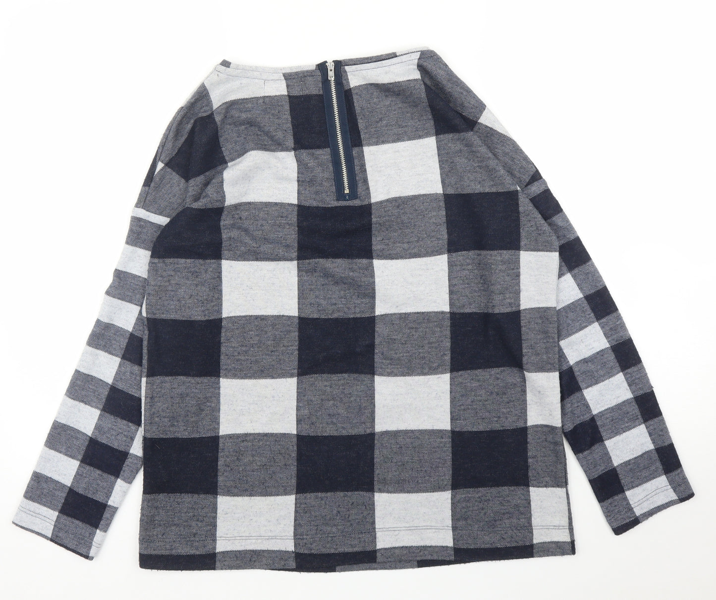 NEXT Womens Blue Check  Basic Blouse Size 6