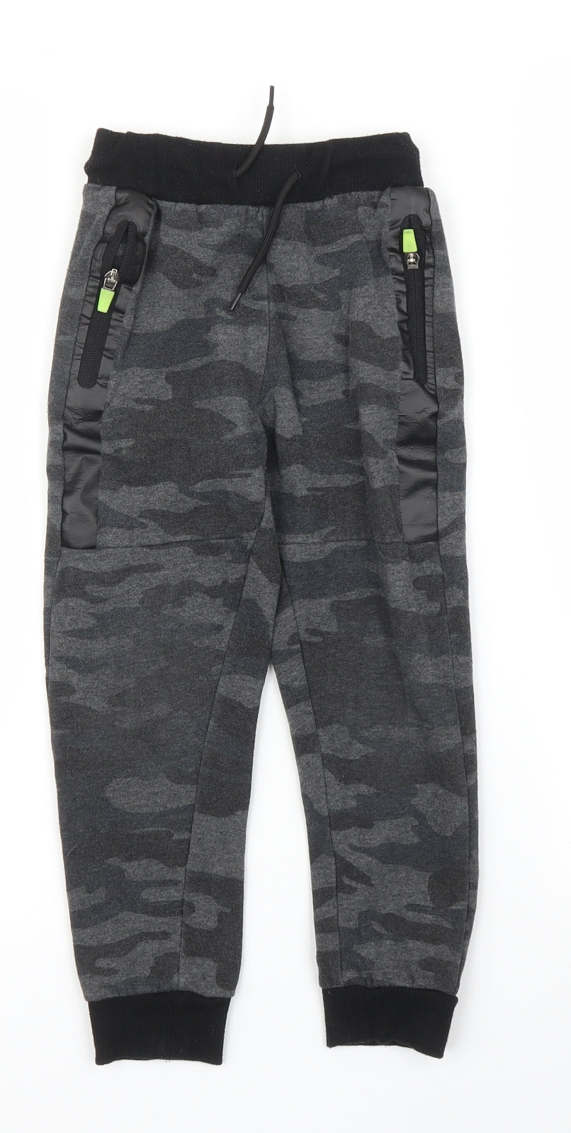 Primark Boys Grey Camouflage  Sweatpants Trousers Size 5-6 Years