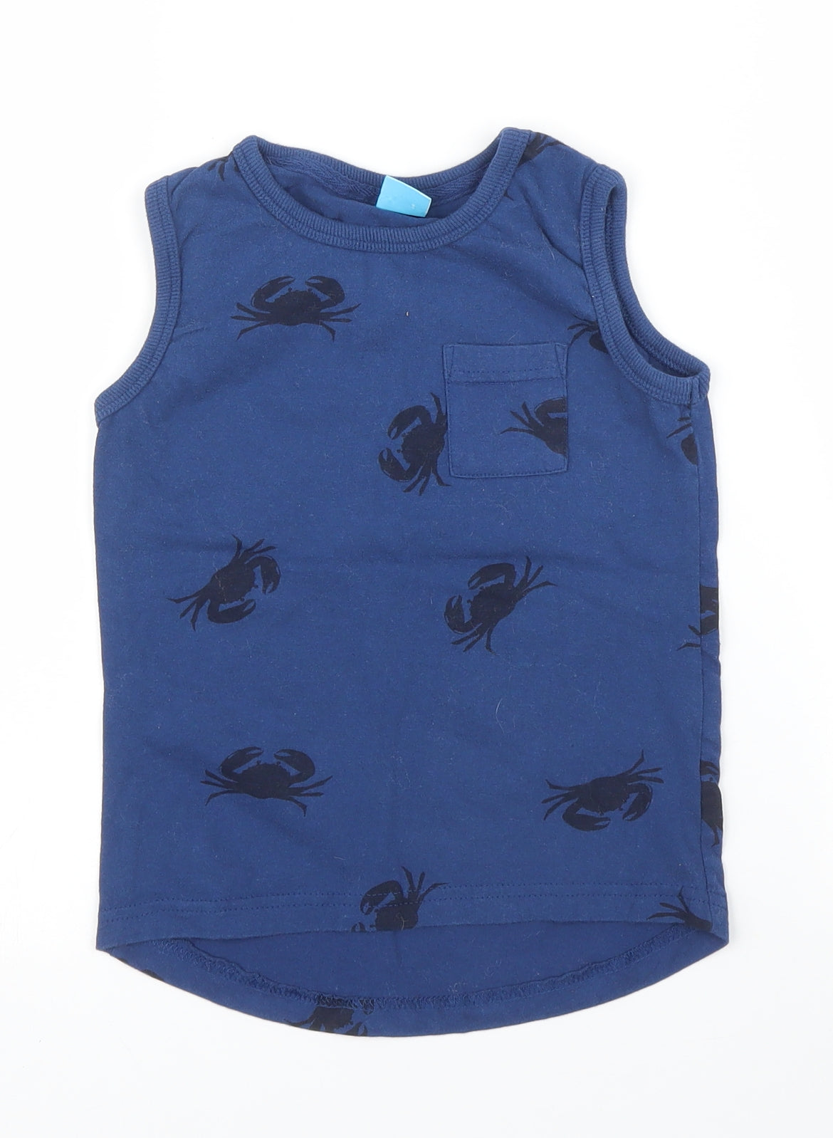 Little Kids Boys Blue   Basic Tank Size 5-6 Years