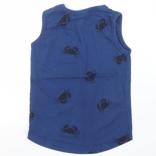 Little Kids Boys Blue   Basic Tank Size 5-6 Years