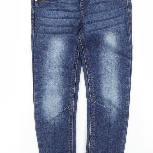 Little Kids Girls Blue  Denim Tapered Jeans Size 5 Years