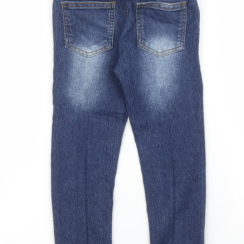 Little Kids Girls Blue  Denim Tapered Jeans Size 5 Years